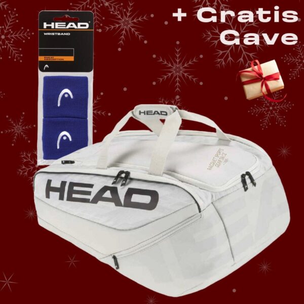HEAD Pro X Padel Taske Hvid Julepakke